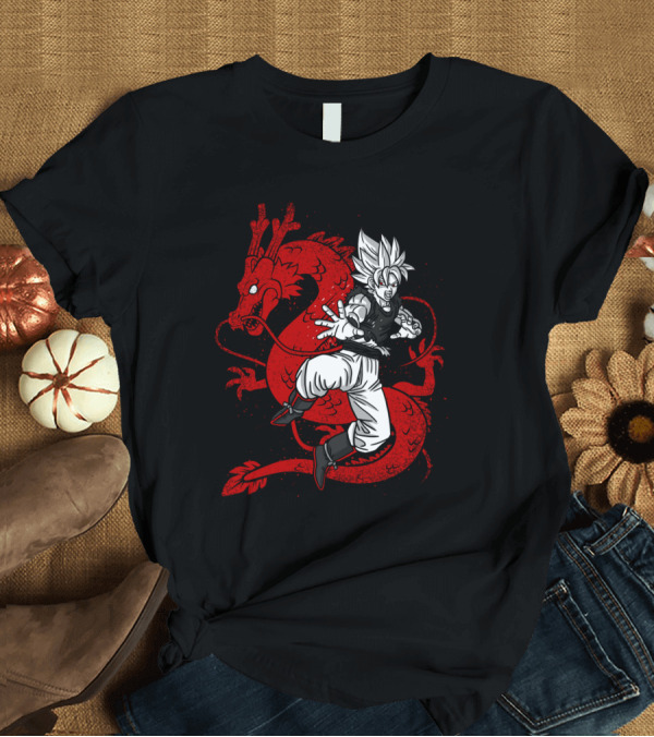 T-Shirt: Japan Dragon Anime Warrior Fusion T-Shirt Japan Dragon Anime Warrior Fusion T-Shirt