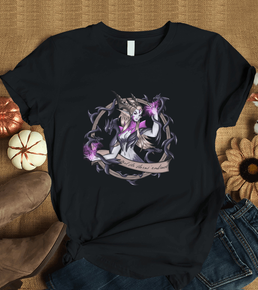 Sorceress Dragon Zyra Game Embrace the Thorns T-Shirt