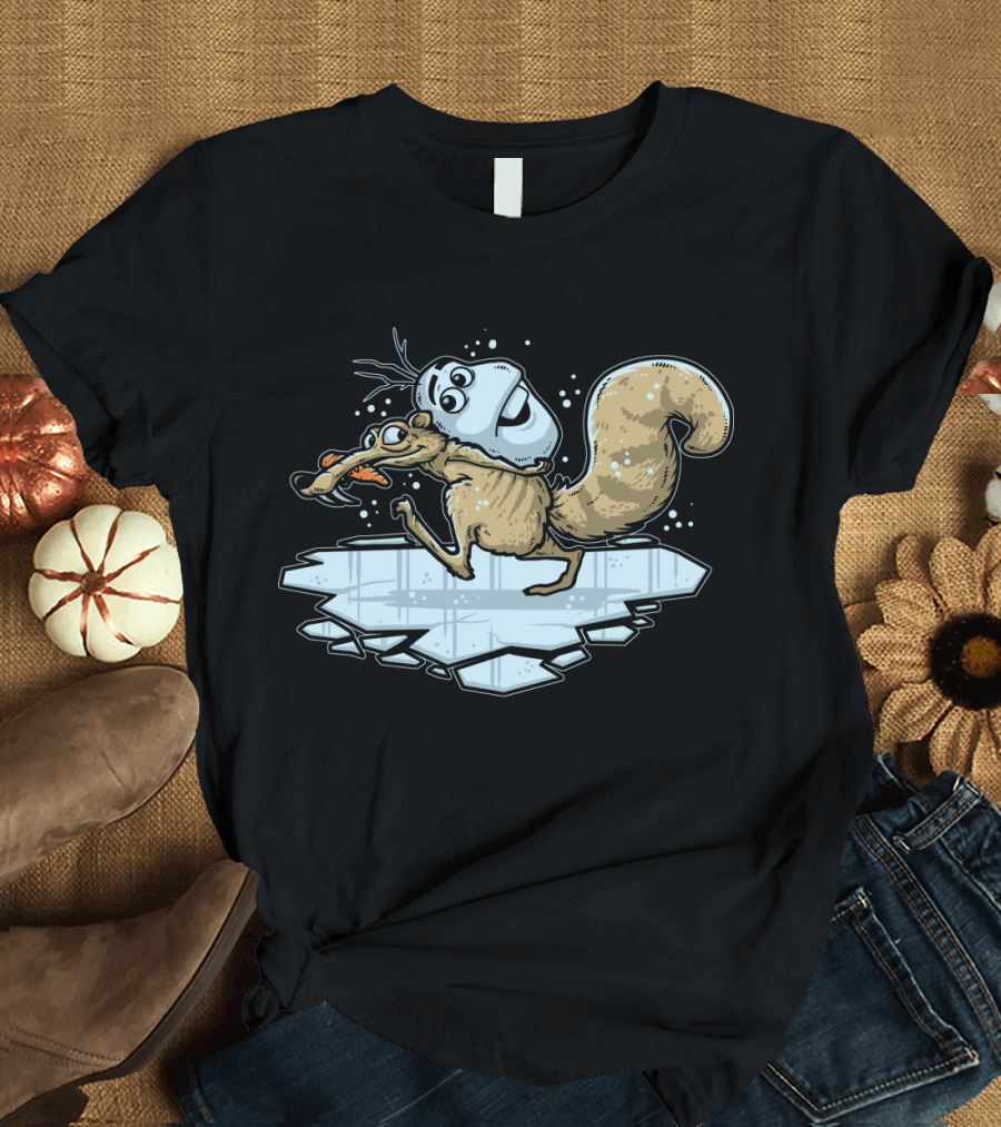 Scrat Olaf Fusion on Ice Patch T-Shirt
