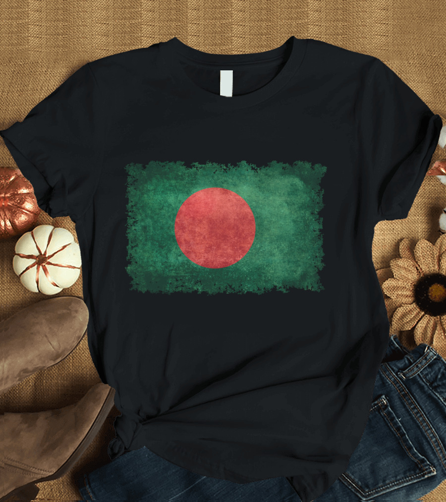 Vintage Bangladesh Flag Grunge T-Shirt