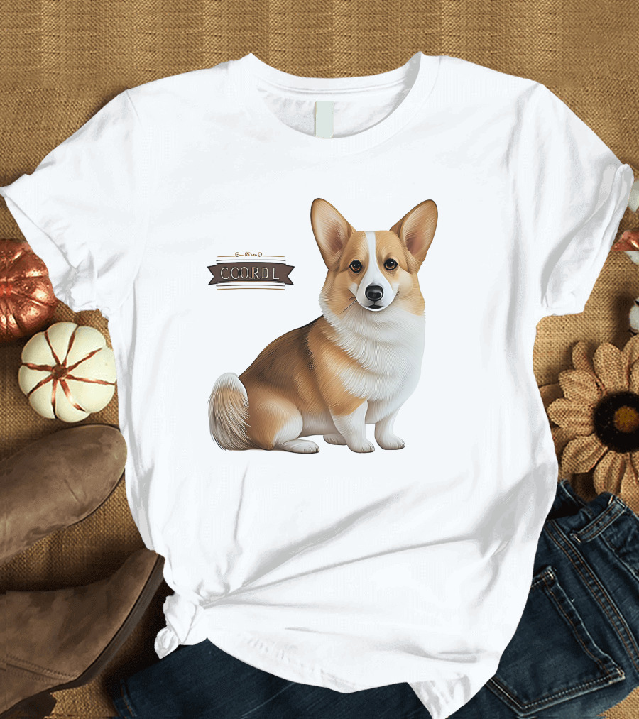 Coor D L Cute Corgi Dog T-Shirt