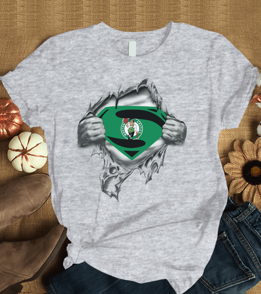 Boston Celtics Superman Logo Breakout T-Shirt