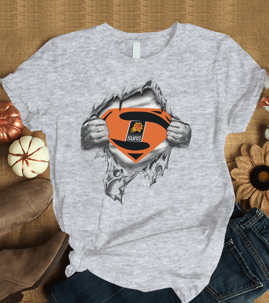 Phoenix Suns Superman Logo Burst T-Shirt