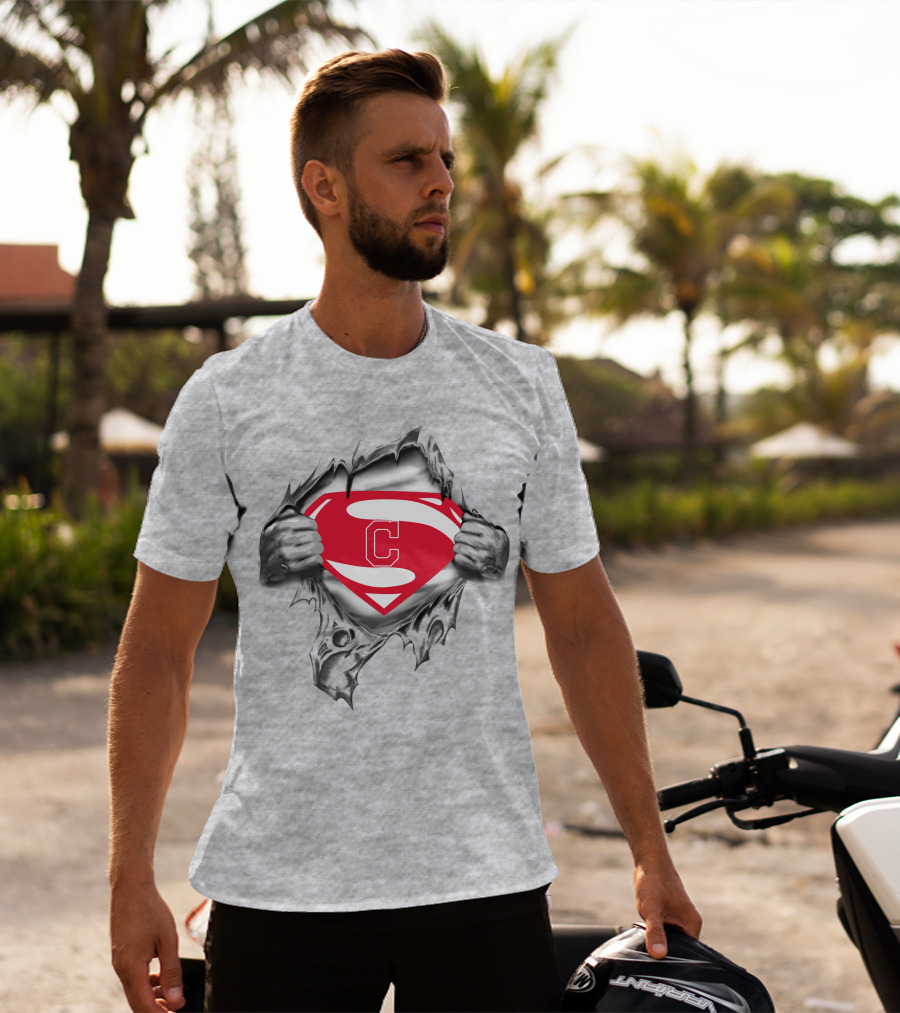 Cleveland Indians Super Man T-Shirt