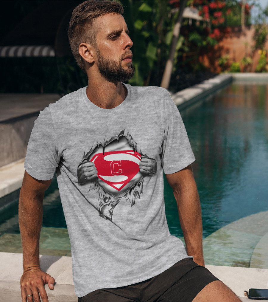 Cleveland Indians Super Man T-Shirt