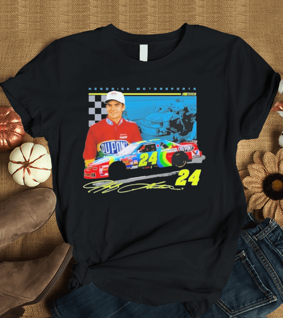 Jeff Gordon DuPont NASCAR 24 Hendrick Motorsports Legends Car Racing Team Collection T-Shirt