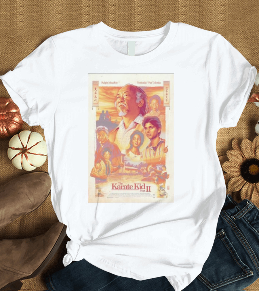 Ralph Macchio Noriyuki Pat Morita The Karate Kid Part II Movie T-Shirt