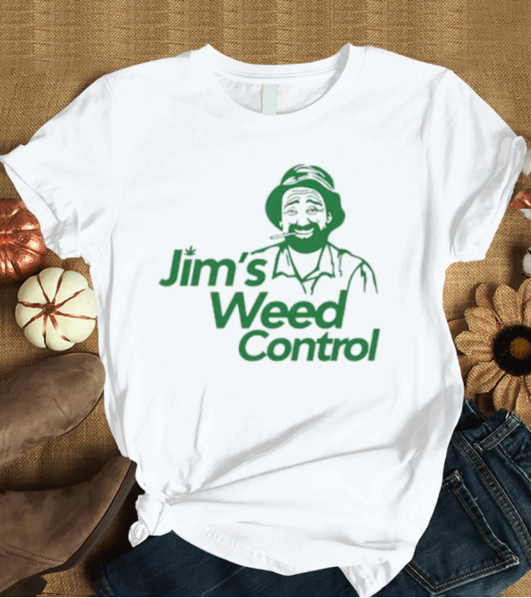 T-Shirt: Jim’s Weed Control Gardener Icon with Hat and Beard T-Shirt Jim’s Weed Control Gardener Icon with Hat and Beard T-Shirt