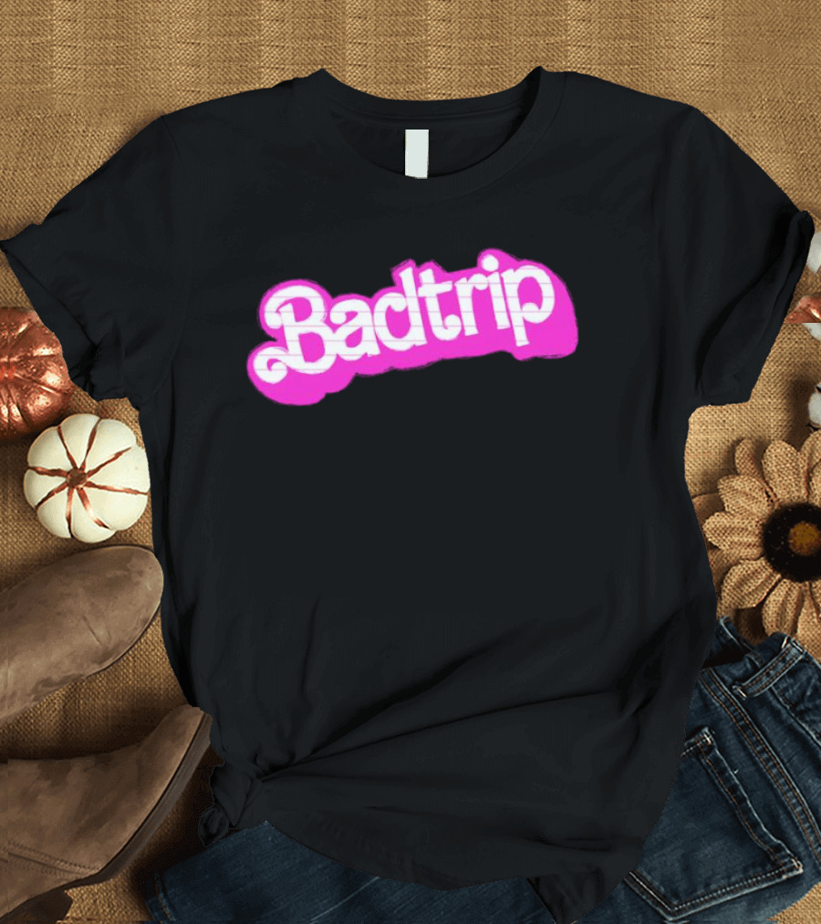 Linya-Linya Badtrip Pink Bubble Text T-Shirt