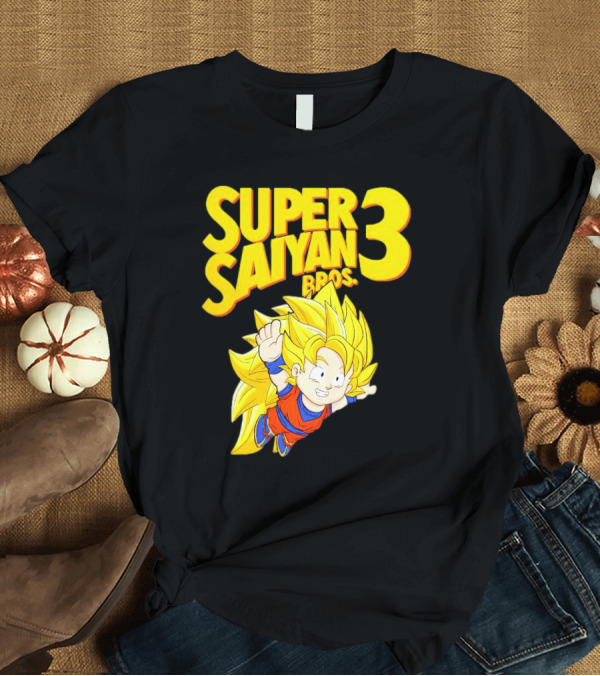 T-Shirt: Super Saiyan 3 Bros Vintage Gaming Fusion T-Shirt Super Saiyan 3 Bros Vintage Gaming Fusion T-Shirt