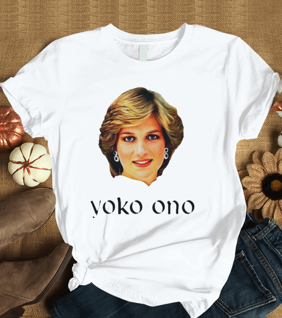 Yoko Ono Diana Iconic Style Fusion T-Shirt