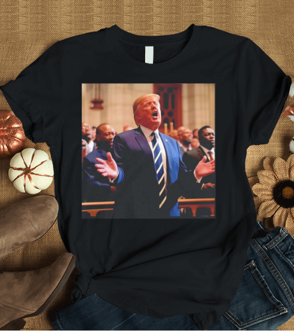 T-Shirt: Donald J Trump Is One Of The Most Pro-God Presidents Worship Service T-Shirt Donald J Trump Is One Of The Most Pro-God Presidents Worship Service T-Shirt