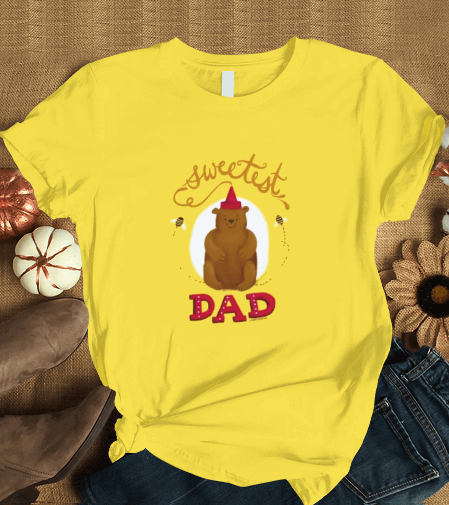 Sweetest Dad Bear Fathers Day T-Shirt
