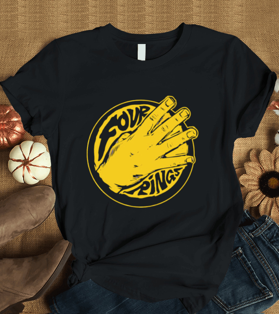 Four Rings Basketball Hand Bay Area Victory Celebrations T-Shirt