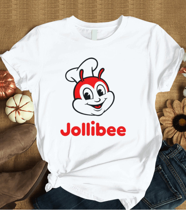 T-Shirt: Jollibee Bee Icon with Text T-Shirt Jollibee Bee Icon with Text T-Shirt