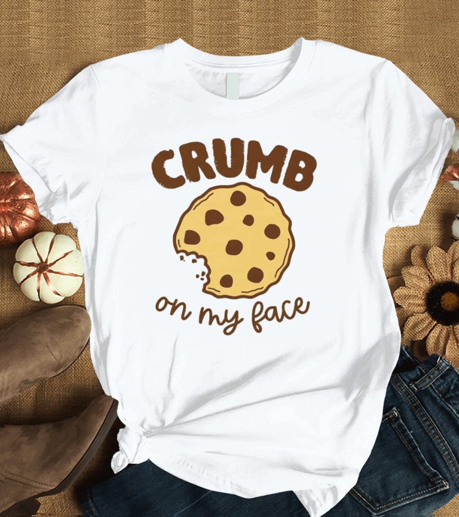 CRUMB Cookie on My Face Chocolate Chip Bite T-Shirt