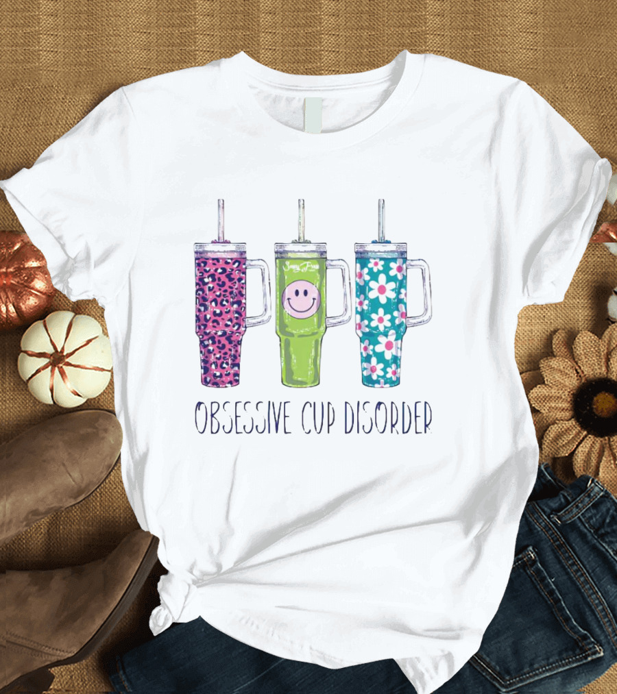 Obsessive Cup Disorder Leopard Smile Daisy T-Shirt