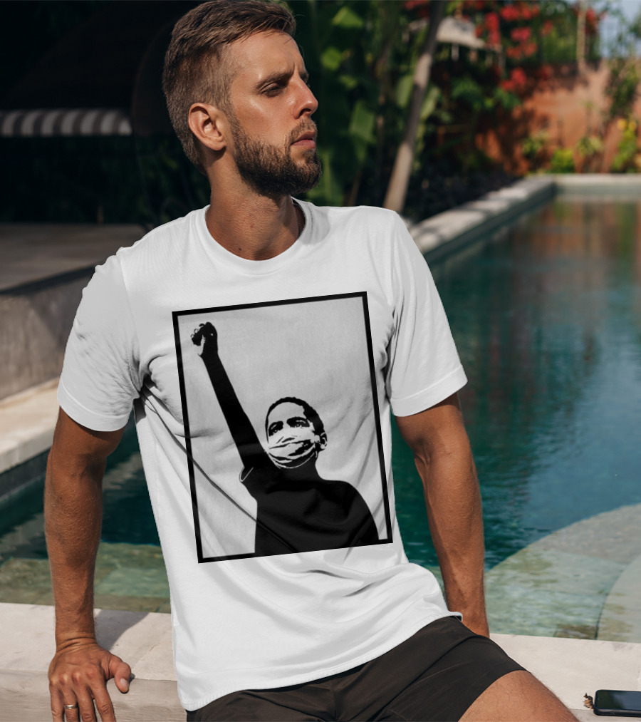 A Million Strong Masked Silhouette Raising Fist T-Shirt