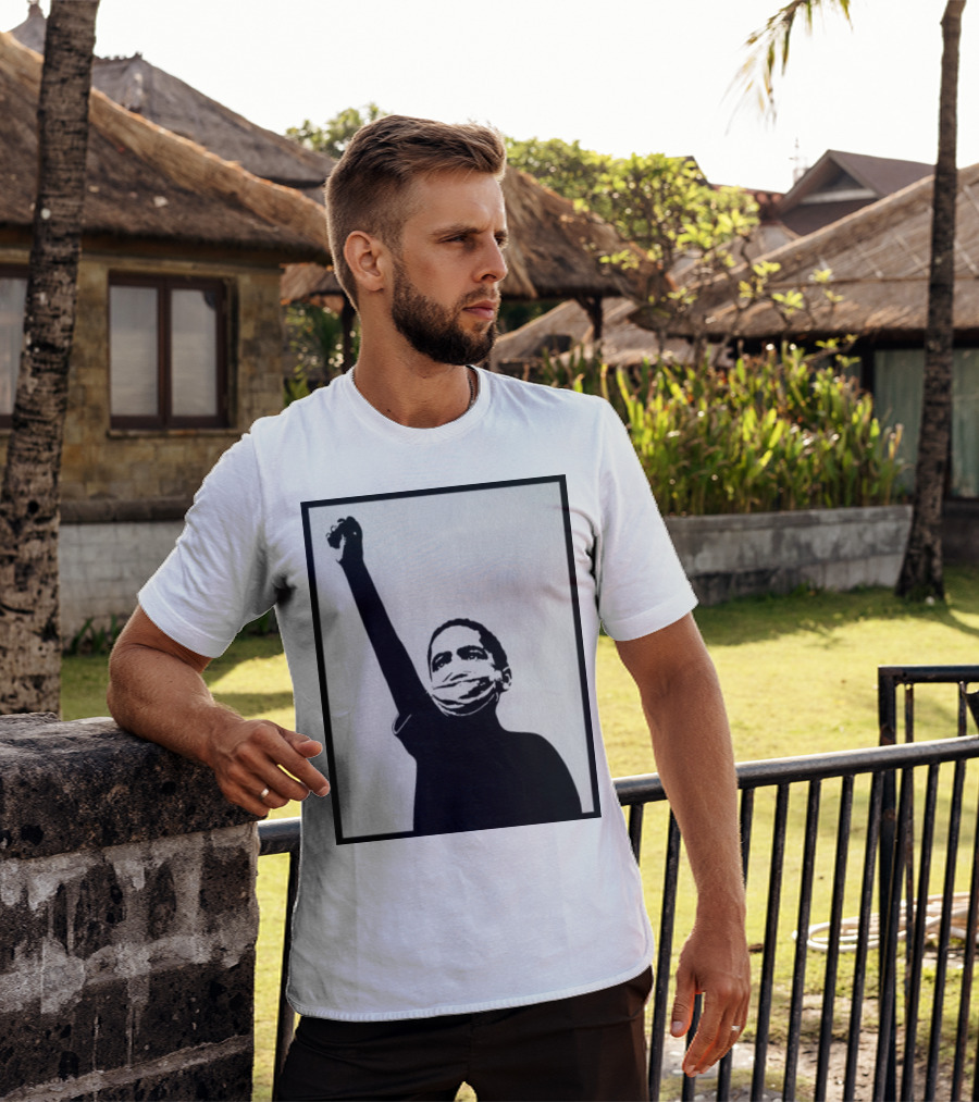 A Million Strong Masked Silhouette Raising Fist T-Shirt