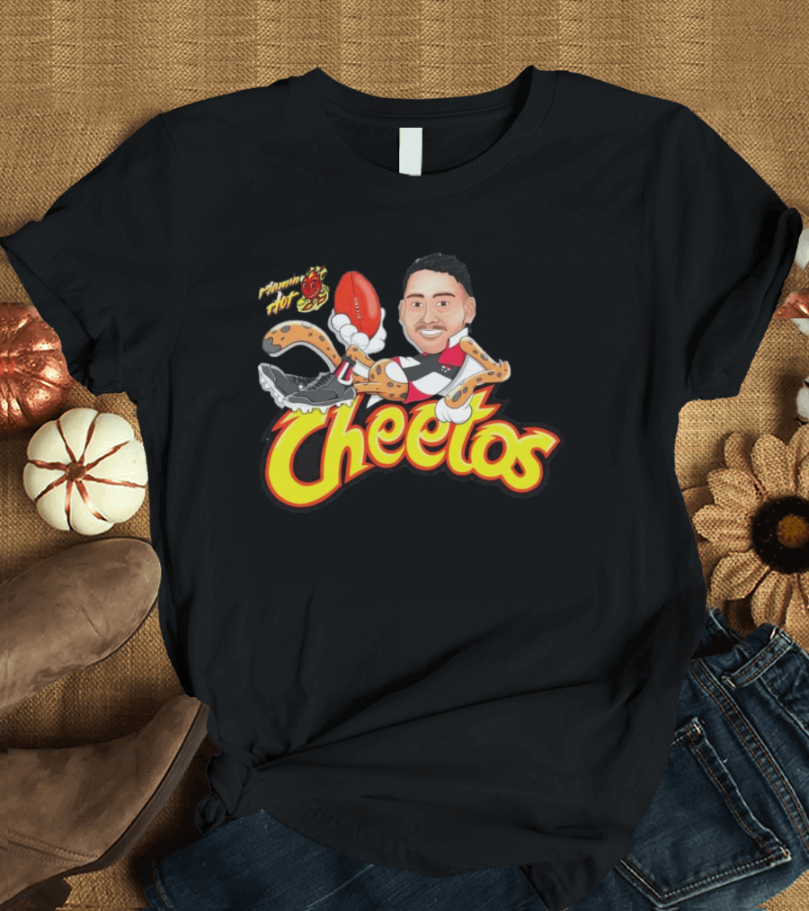 Flamin' Hot Cheetos Football Character Mashup T-Shirt