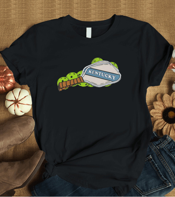 T-Shirt: Kentucky Pickleball Paddle and Balls T-Shirt Kentucky Pickleball Paddle and Balls T-Shirt