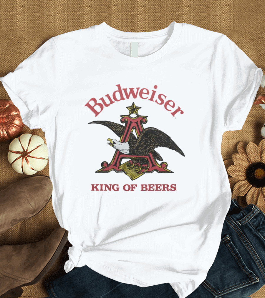 Budweiser King of Beers Eagle Logo Iconic T-Shirt