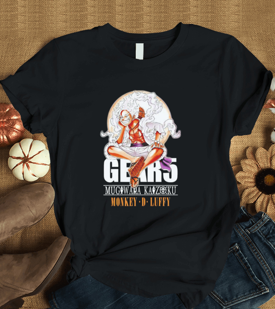 One Piece Monkey D. Luffy Gears Mugiwara Kaizoku T-Shirt