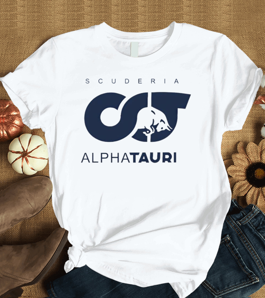 SCUDERIA ALPHATAURI Formula One Team Logo Blue Bull T-Shirt