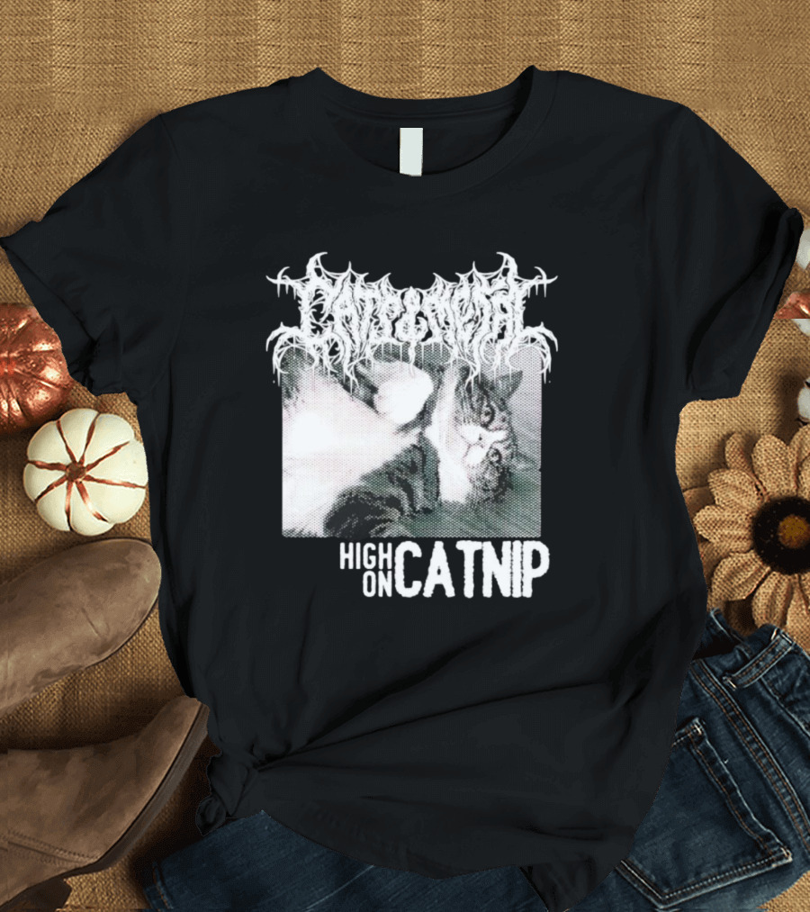Parental Catnip Advisory High on Catnip T-Shirt