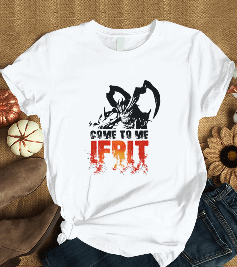 Final Fantasy XVI Come to Me Ifrit Iconic Fire Demon T-Shirt