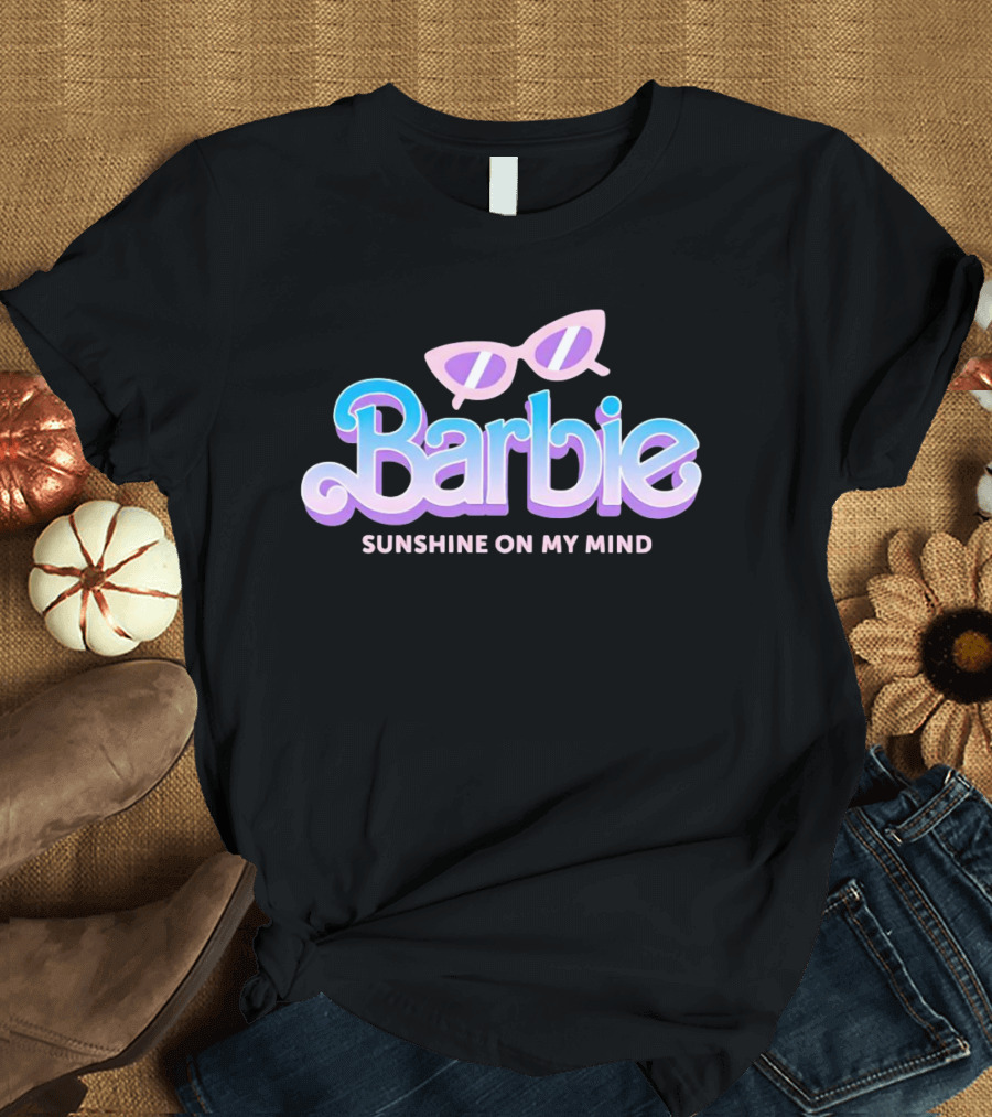 Barbie Sunshine on My Mind Sunglasses Retro Nostalgia T-Shirt