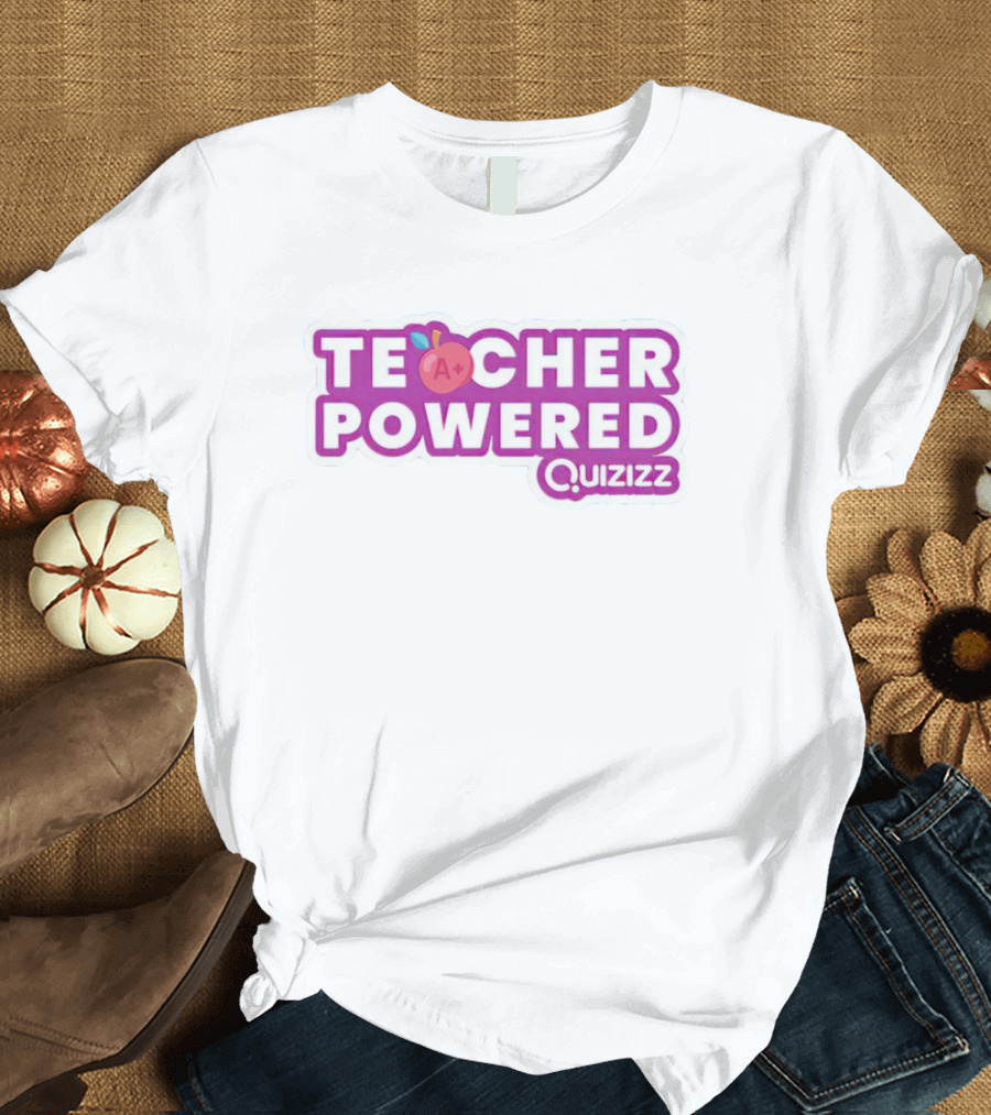 Teacher Powered Quizizz A+ Apple T-Shirt