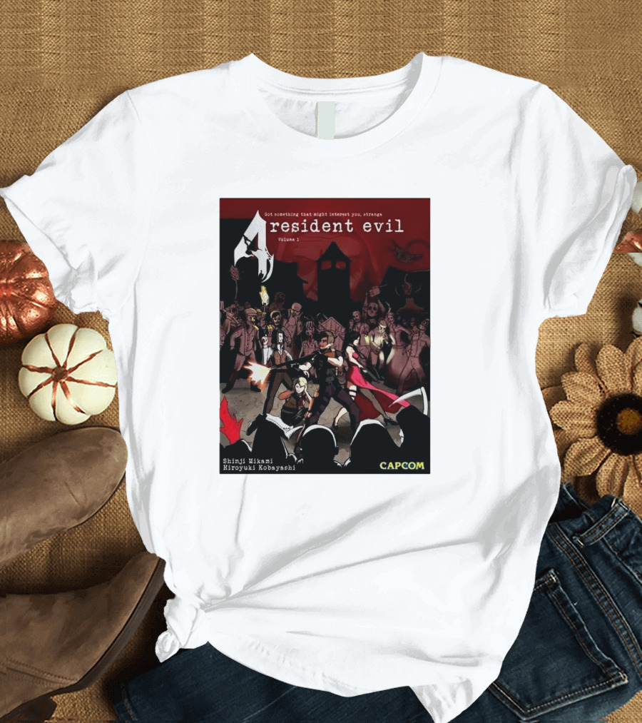 Resident Evil 4 Got Something That Might Interest You Shinji Mikami Hiroyuki Kobayashi Capcom Volume 1 T-Shirt