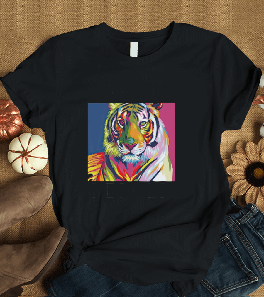 Dareto Be Bold Colorful Tiger T-Shirt