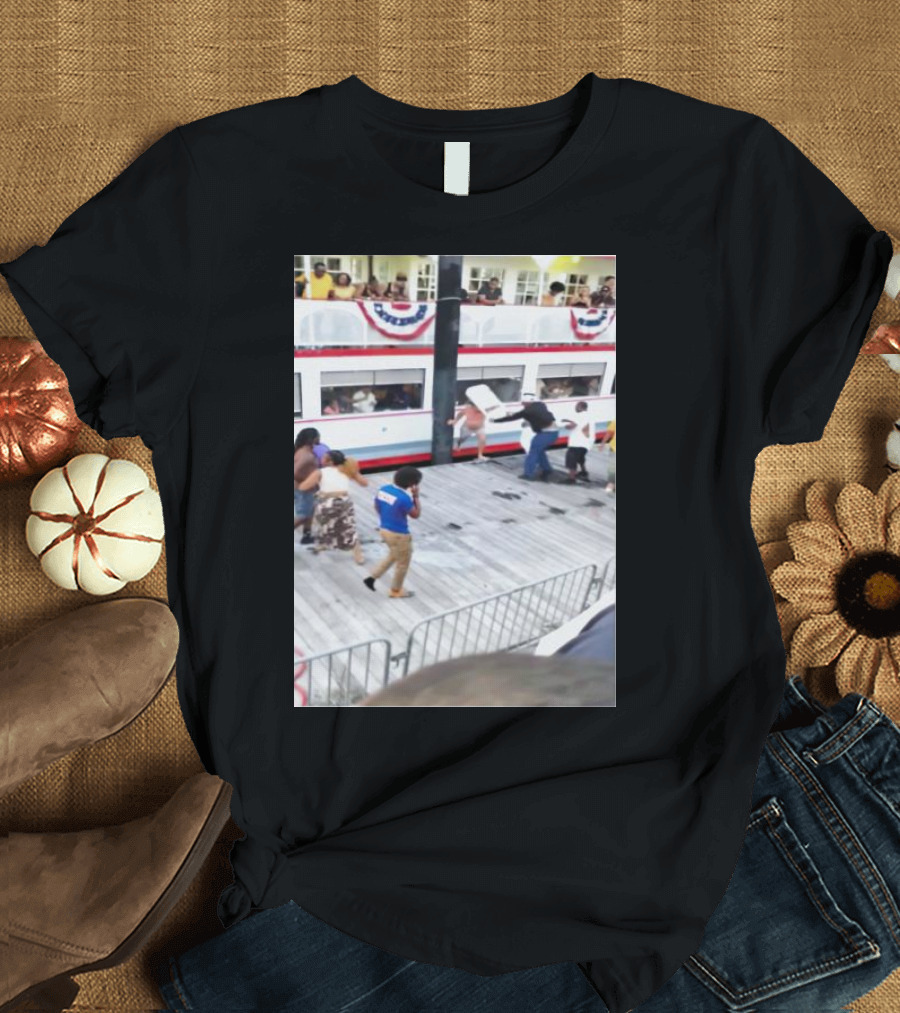 Alabama Dock Altercation Involving Boat and Crowd T-Shirt