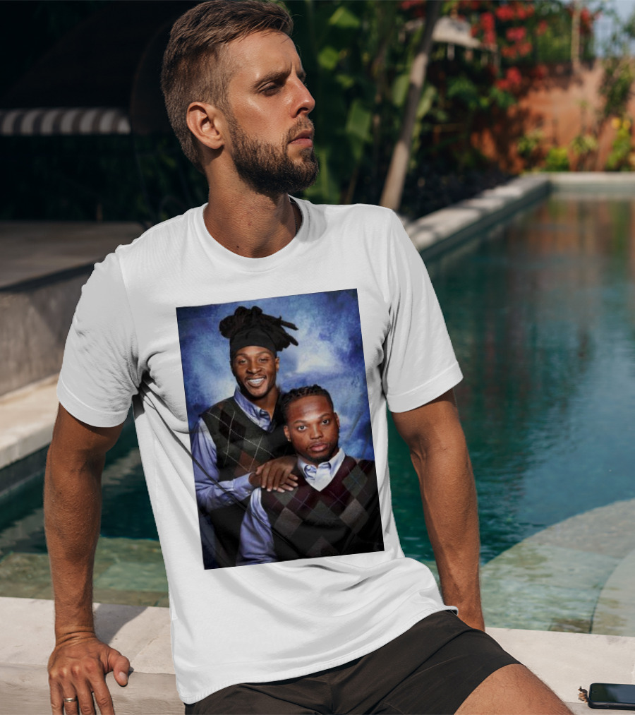 Tennessee Titans Derrick Henry DeAndre Hopkins Step Brothers Photo T-Shirt