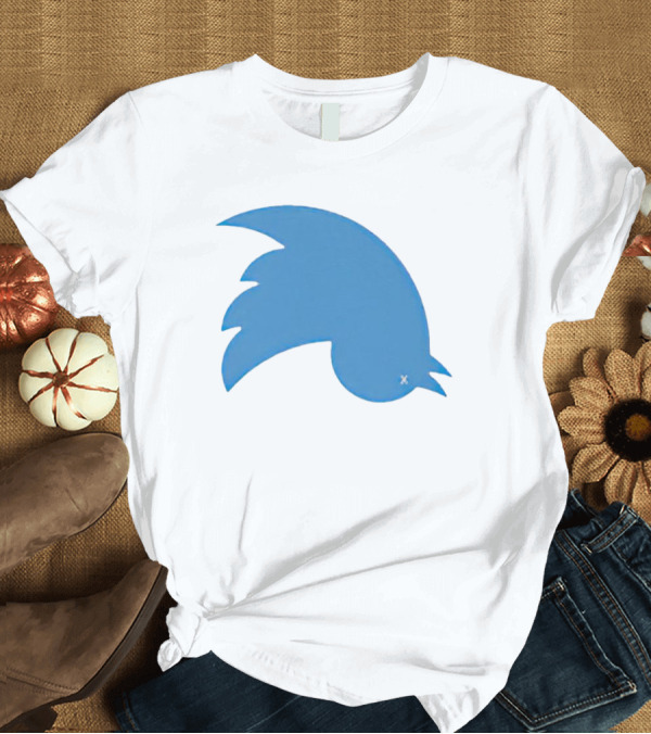T-Shirt: Twitter Logo Upside Down Bird with X Eye T-Shirt Twitter Logo Upside Down Bird with X Eye T-Shirt