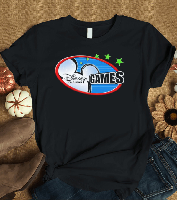 T-Shirt: Disney Channel Games Logo with Stars and Iconic Symbols T-Shirt Disney Channel Games Logo with Stars and Iconic Symbols T-Shirt