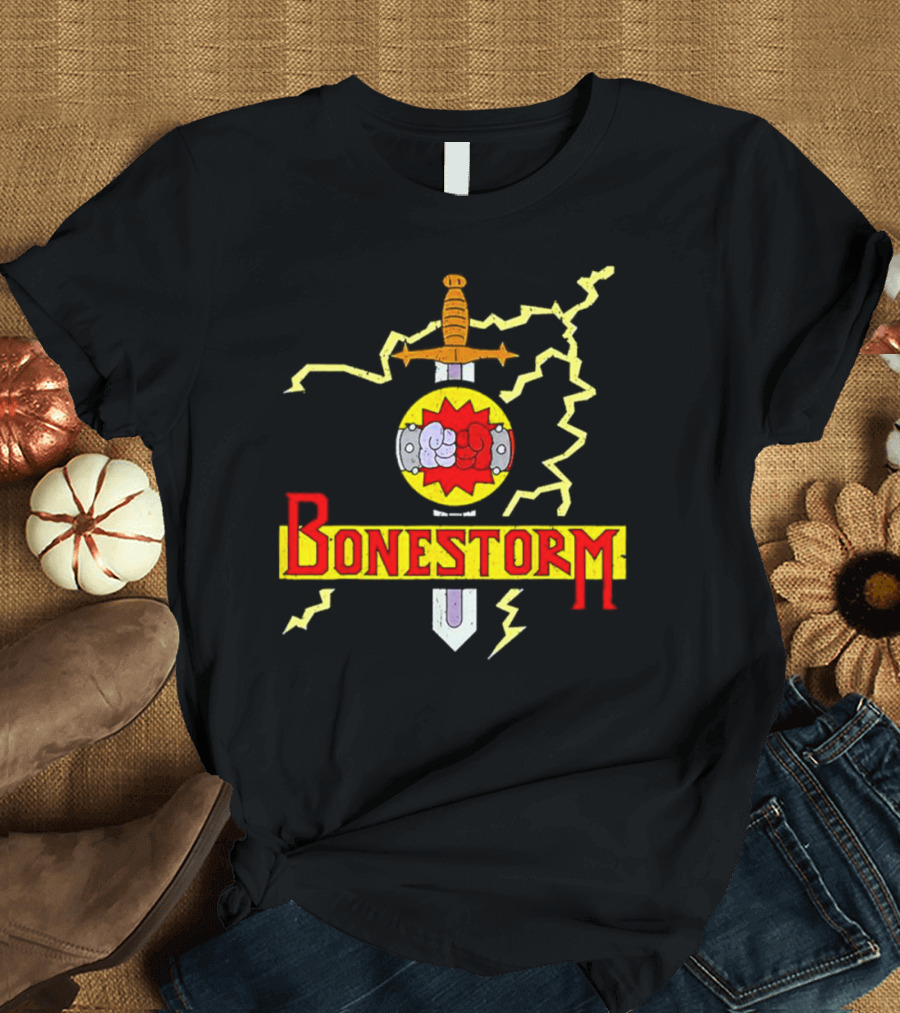 Bonestorm Sword and Lightning Vintage T-Shirt