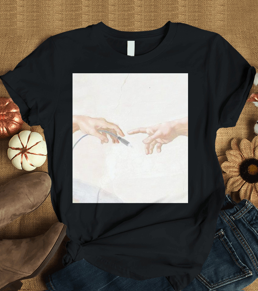 Friday Beers God Hands Aux Cable Creation Inspiration T-Shirt