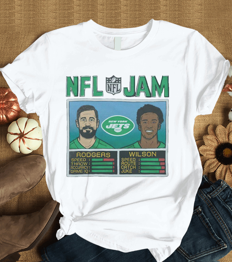 NFL Jam New York Jets Rodgers Wilson T-Shirt