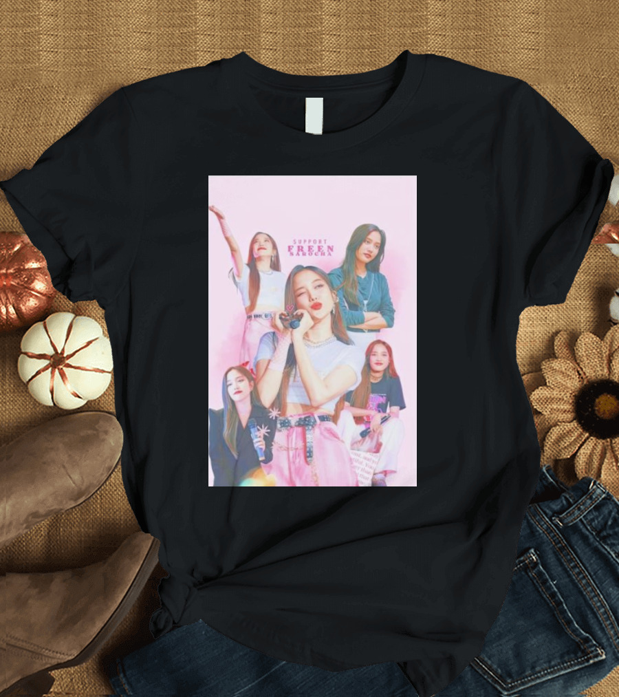 Support Freen Sarocha Multicolor Collage T-Shirt