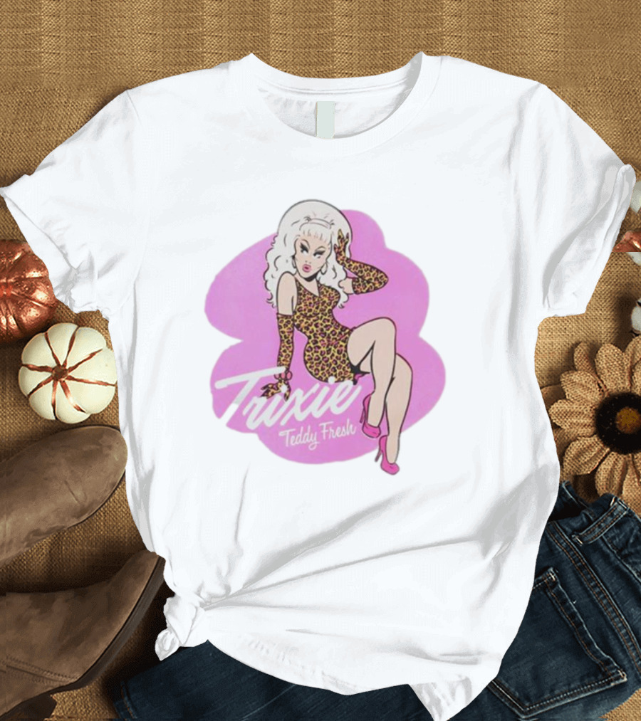 Trixie Teddy Fresh Leopard Pink T-Shirt