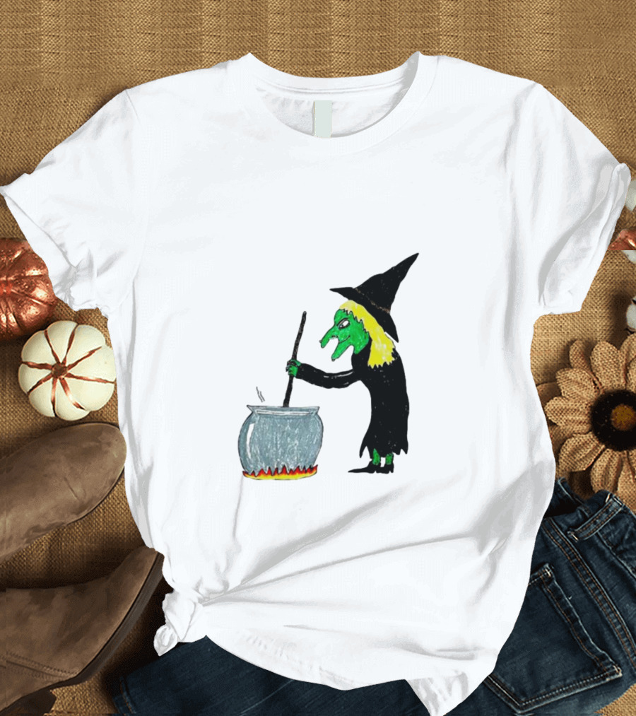 Girl Dinner Witch Stirring Cauldron T-Shirt