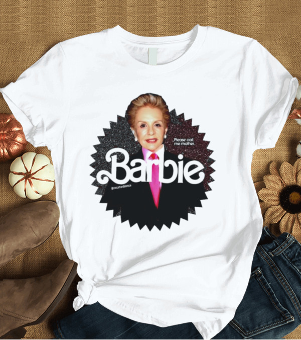 T-Shirt: Please Call Me Mother Barbie Black Starburst T-Shirt Please Call Me Mother Barbie Black Starburst T-Shirt