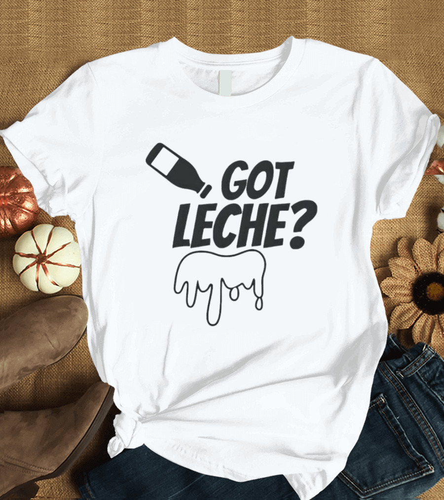 Got Leche Milk Bottle Dripping Illustration Gabby B T-Shirt