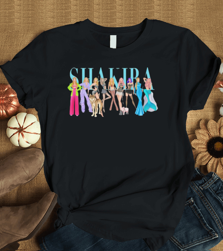Shakira Iconic Outfits and Bold Styles T-Shirt