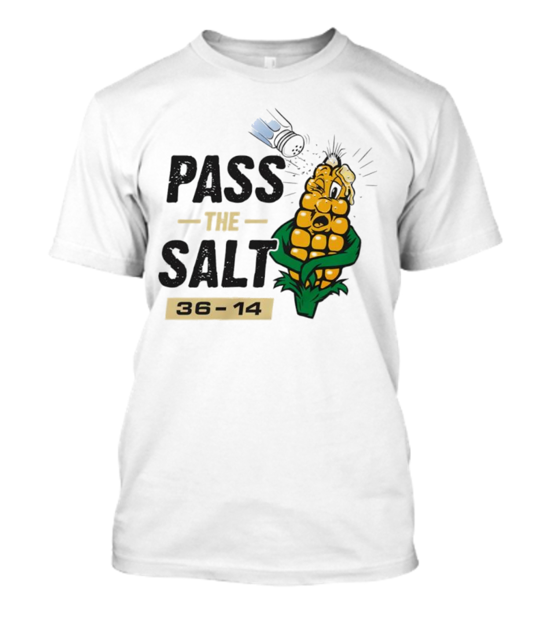 Pass The Salt 36-14 Anti-Nebraska Colorado Corn Husk Visual T-Shirt