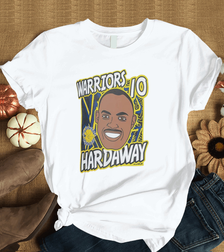Warriors 10 Hardaway Golden State Cartoon T-Shirt
