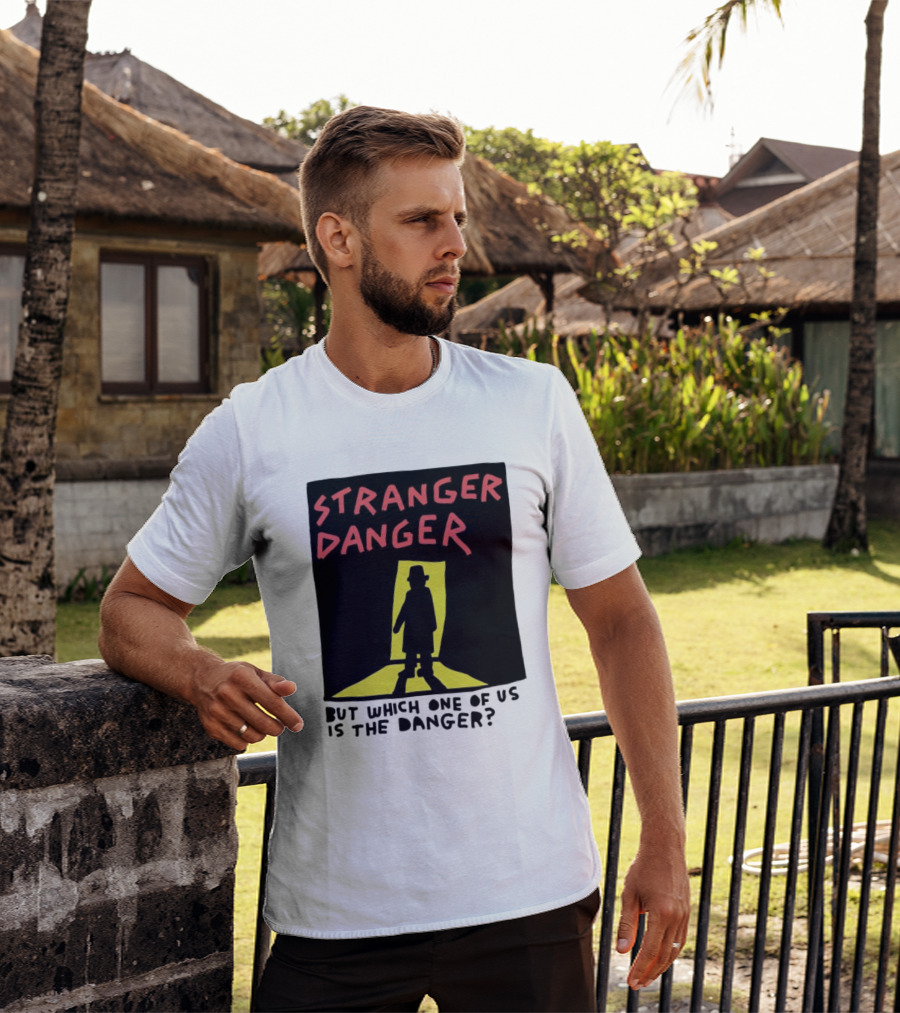 Stranger Danger Mystery Shadow In The Doorway T-Shirt